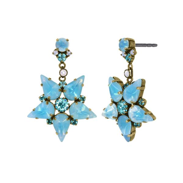 Blau - Sabrina Vintage - Ohrringe von Konplott